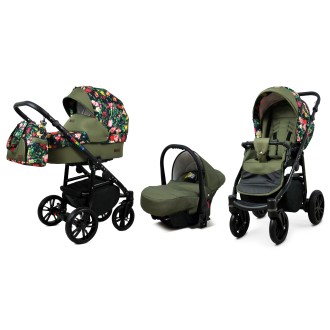Kočárek BABYLUX Colorlux black trojkombinace