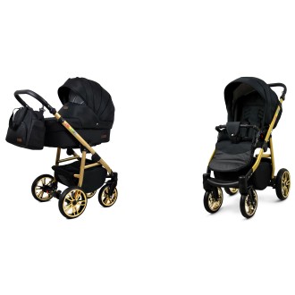 Kočárek BABYLUX Colorlux gold dvojkombinace - onyx