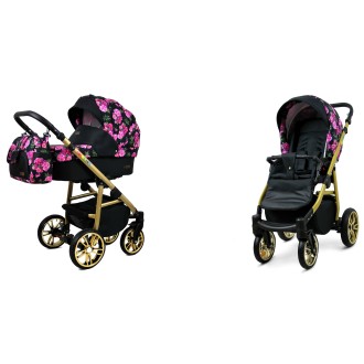 Kočárek BABYLUX Colorlux gold dvojkombinace