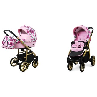 Kočárek BABYLUX Colorlux gold dvojkombinace