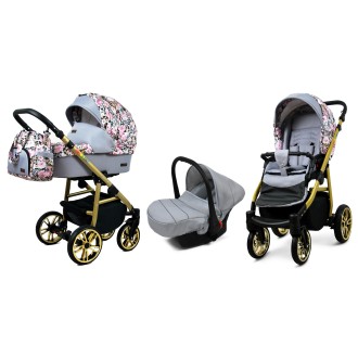 Kočárek BABYLUX Colorlux gold trojkombinace