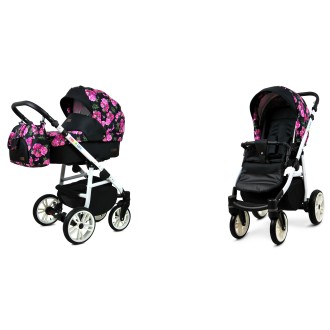 Kočárek BABYLUX Colorlux white  dvojkombinace