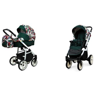 Kočárek BABYLUX Colorlux white  dvojkombinace