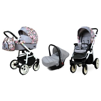 Kočárek BABYLUX Colorlux white trojkombinace