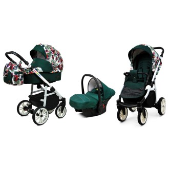 Kočárek BABYLUX Colorlux white trojkombinace