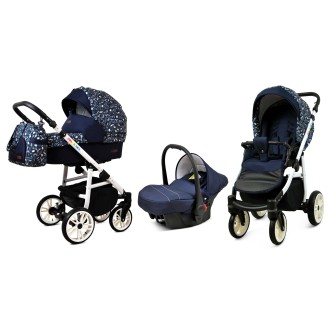 Kočárek BABYLUX Colorlux white trojkombinace