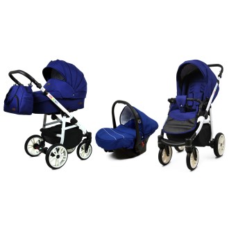Kočárek BABYLUX Colorlux white trojkombinace