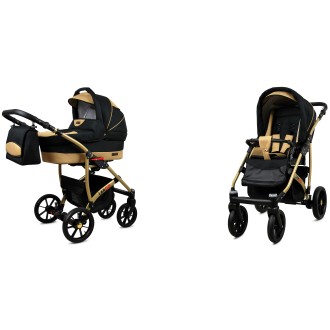 Kočárek  BABYLUX LARGO Gold dvojkombinace