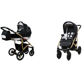 Kočárek  BABYLUX LARGO Gold dvojkombinace