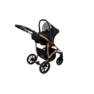 Kočárek  BABYLUX LARGO Silver dvojkombinace