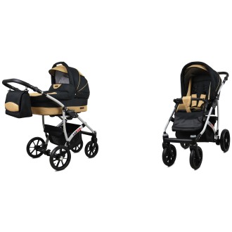 Kočárek  BABYLUX LARGO Silver dvojkombinace