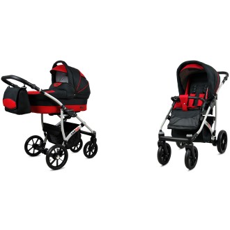 Kočárek  BABYLUX LARGO Silver dvojkombinace