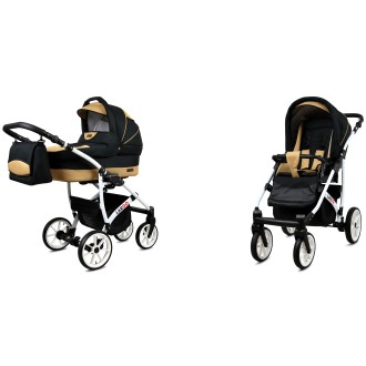 Kočárek  BABYLUX LARGO White dvojkombinace