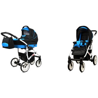 Kočárek  BABYLUX LARGO White dvojkombinace
