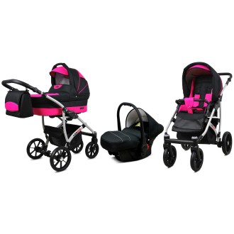 Kočárek  BABYLUX LARGO Silver trojkombinace
