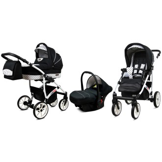Kočárek  BABYLUX LARGO White trojkombinace