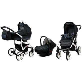 Kočárek  BABYLUX LARGO White trojkombinace