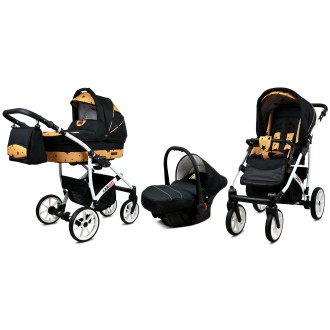 Kočárek  BABYLUX LARGO White trojkombinace