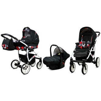 Kočárek  BABYLUX LARGO White trojkombinace
