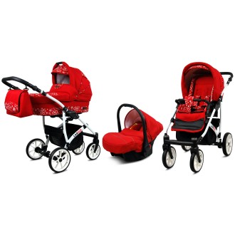 Kočárek  BABYLUX LARGO White trojkombinace
