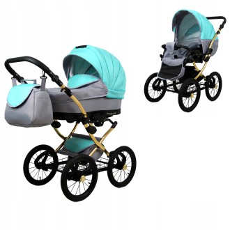 Kočárek Raf-pol BABYLUX Margaret Gold dvojkombinace - mint