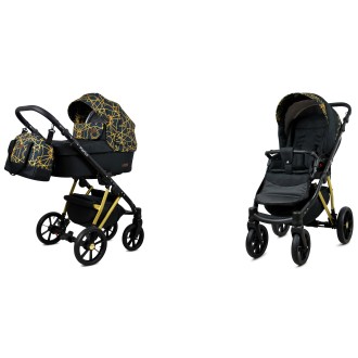 Kočárek BABYLUX MARLUX Gold dvojkombinace