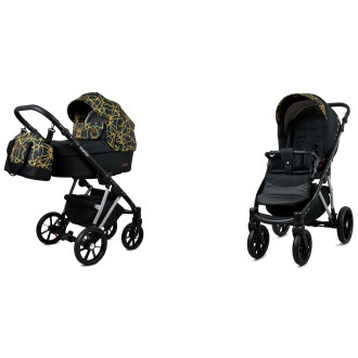 Kočárek BABYLUX MARLUX Silver dvojkombinace