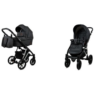 Kočárek BABYLUX MARLUX Silver dvojkombinace