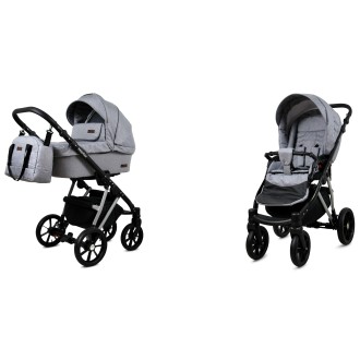 Kočárek BABYLUX MARLUX Silver dvojkombinace