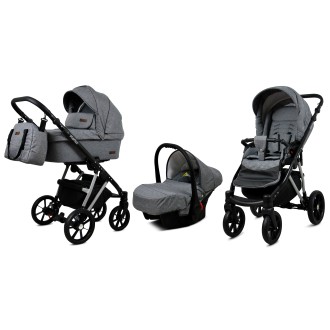 Kočárek BABYLUX MARLUX Silver trojkombinace
