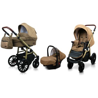 Kočárek BABYLUX Aspero trojkombinace - CHOCOLATE
