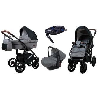 Kočárek BABYLUX Optimal ALU black  4v1