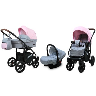 Kočárek BABYLUX Optimal ALU black  trojkombinace