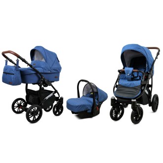 Kočárek BABYLUX Optimal ALU black  trojkombinace