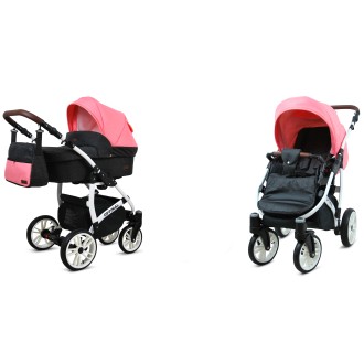 Kočárek BABYLUX Optimal ALU white  dvojkombinace