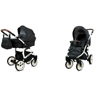 Kočárek BABYLUX Optimal ALU white  dvojkombinace