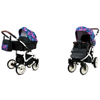 Kočárek BABYLUX Optimal ALU white  dvojkombinace