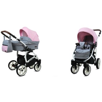 Kočárek BABYLUX Optimal ALU white  dvojkombinace