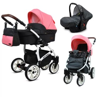 Kočárek BABYLUX Optimal ALU white trojkombinace