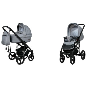 Kočárek BABYLUX Uzo Silver dvojkombinace