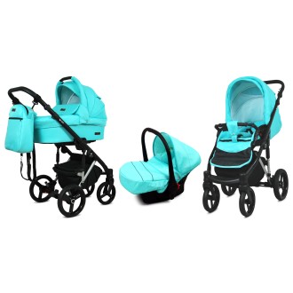 Kočárek BABYLUX UZO silver  trojkombinace