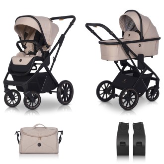 Kočárek Cavoe Axo Shine dvojkombinace - flamingo