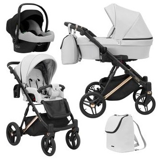 Kočárek KUNERT Lazzio Premium cooper, trojkombinace - Šedý eco