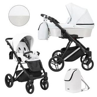 Kočárek KUNERT Lazzio Premium Silver, dvojkombinace