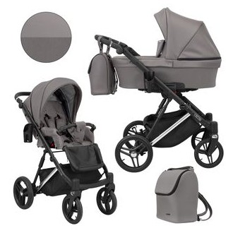 Kočárek KUNERT Lazzio Premium Silver, dvojkombinace