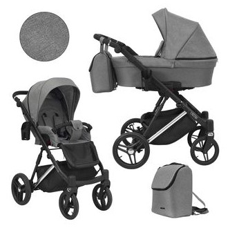 Kočárek KUNERT Lazzio Premium Silver, dvojkombinace