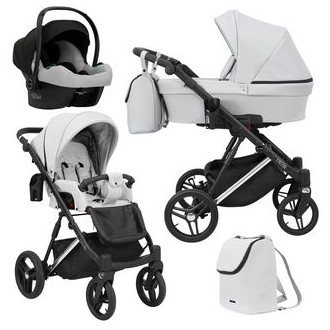 Kočárek KUNERT Lazzio Premium Silver, trojkombinace
