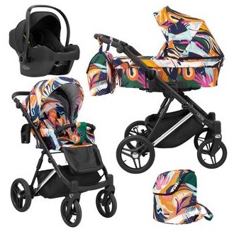 Kočárek KUNERT Lazzio Premium Silver, trojkombinace