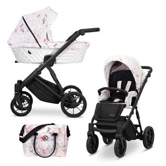 Kočárek KUNERT Ivento Black dvojkombinace