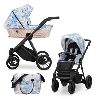 Kočárek KUNERT Ivento Black dvojkombinace - pastel grass